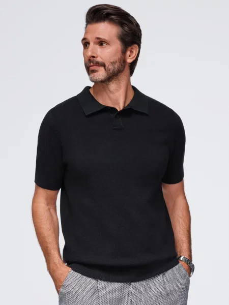 Polo majica Ombre crna