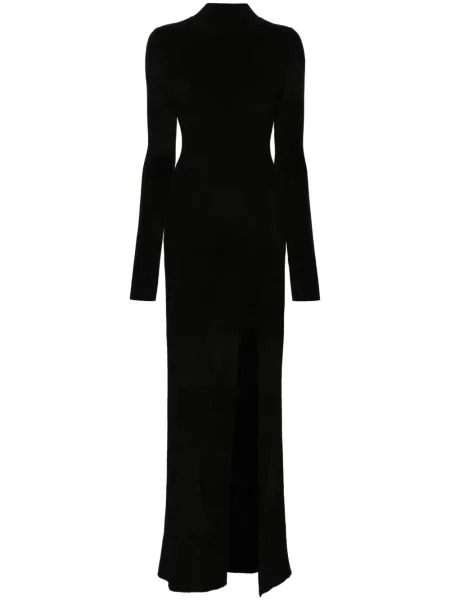 Rochie maxi Nanushka lungă de costum negru