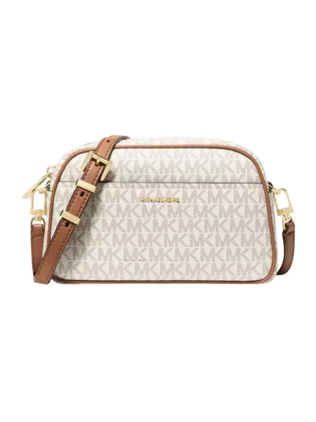 Torebka Michael Kors z logo beżowa