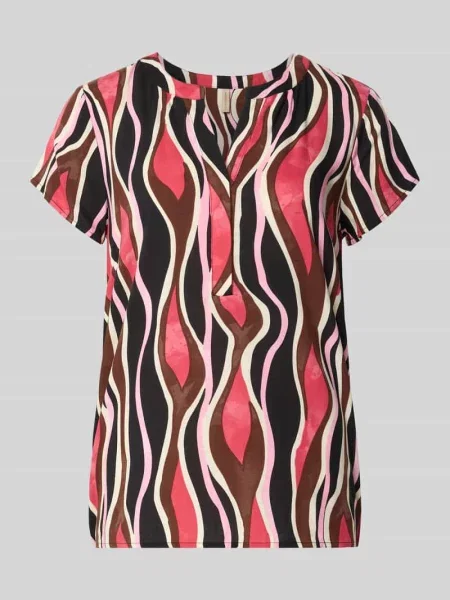 T-shirt o kroju regular fit z czystej model Cammi' Soyaconcept różowa