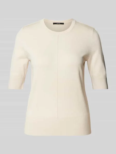 Sweter z dzianiny z prążkowanymi wykończeniami model ‘Tsumi’ Someday beżowy