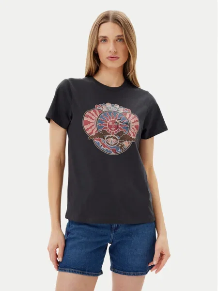 Wrangler Tricou Graphic negru