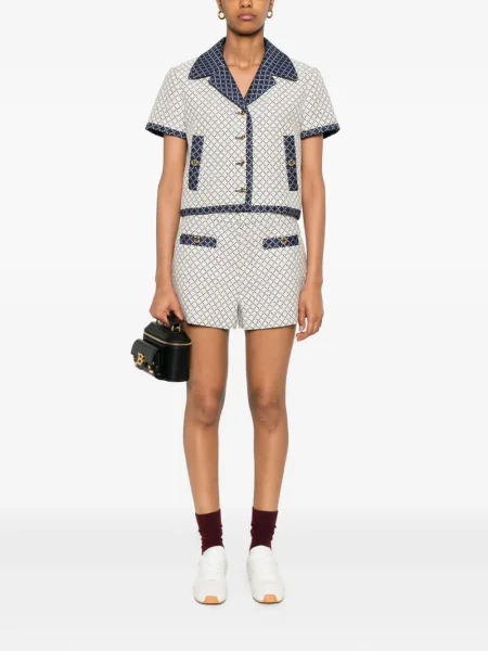 Scurt geacă Gucci cu imprimeu geometric