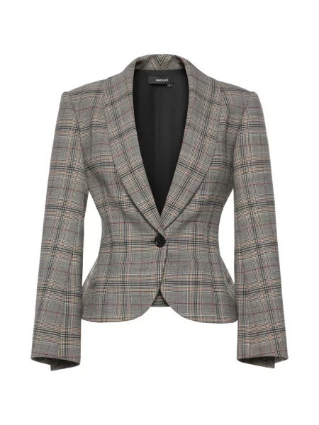 Marynarka w kratę Anouki w kratę szara