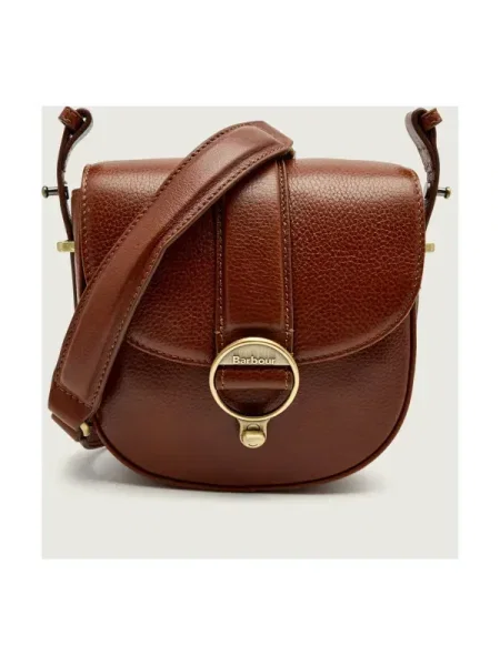 Geanta crossbody Barbour din piele maro