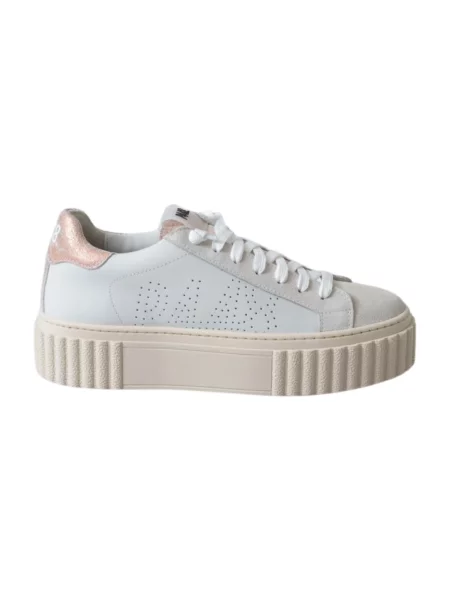 Sneakersy P448 skórzane białe