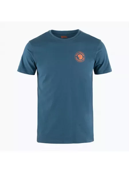 Мъжка тениска Fjällräven Logo indigo blue синьо