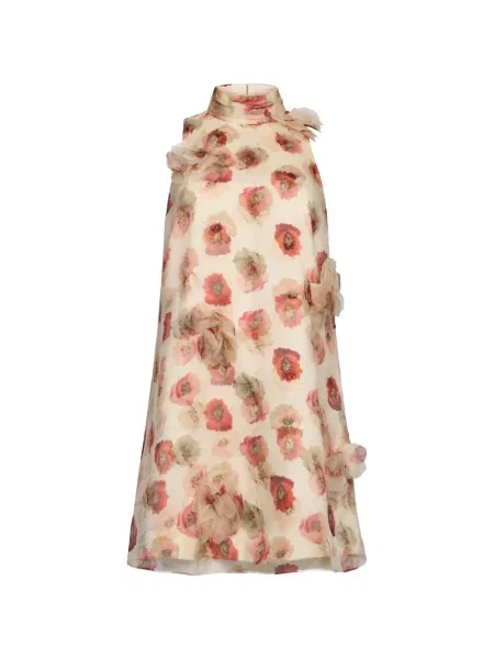 Rochie florală Cinq A Sept cu model floral cu aplicații