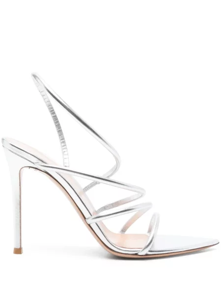 Sandale Gianvito Rossi argintiu