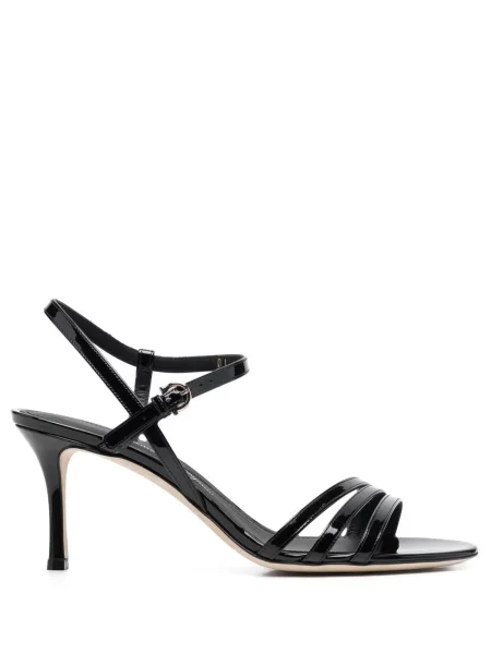 Pantofi cu toc Ferragamo cu cataramă negru