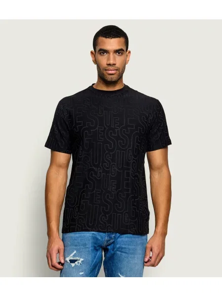 GUESS Tricou gri deschis negru