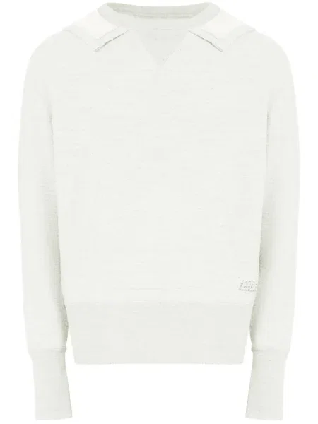 Pulover Maison Margiela cu decolteu în V gri