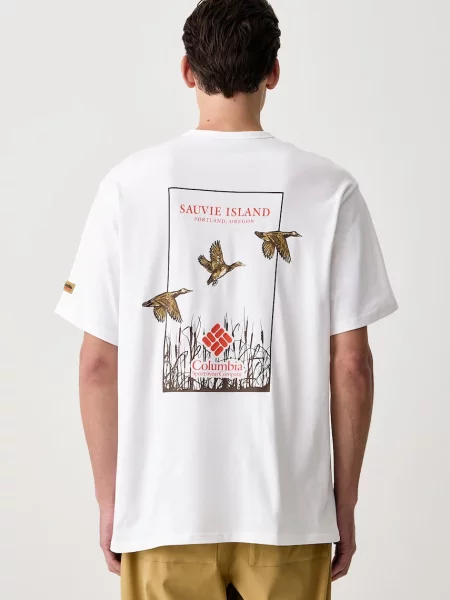 Columbia T-shirt CSC biała