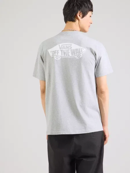 VANS Tričko Double Standard sivá melírovaná biela