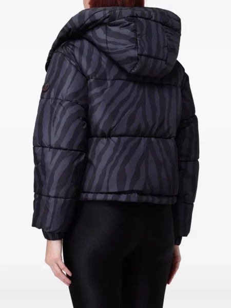 Geacă cu puf Save The Duck cu imagine cu model zebră albastru