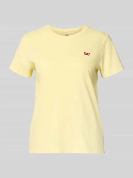 T-shirt o kroju regular fit z czystej bawełny Levi's żółta