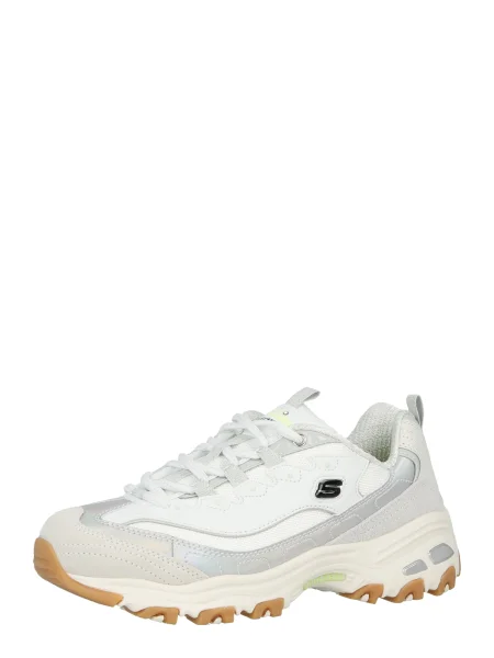 SKECHERS Nizke superge DAZZLING SHINE svetlo siva / srebrna bela