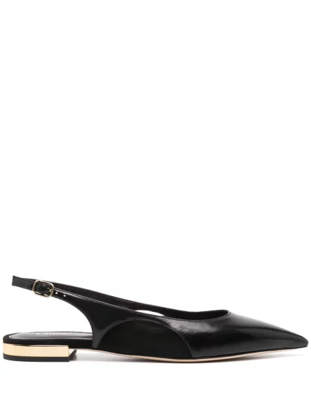 Balerini Chloé din piele negru