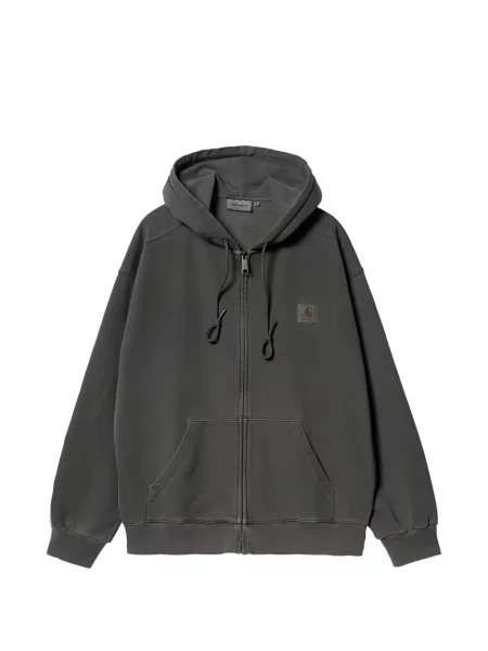 Hanorac cu glugă Carhartt Wip cu glugă gri