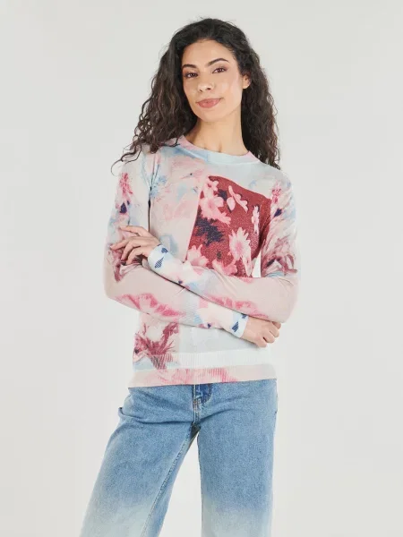 Pulover Desigual roz
