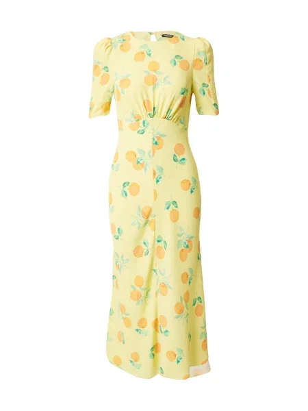 Nasty Gal Rochie / auriu / verde / verde pastel galben