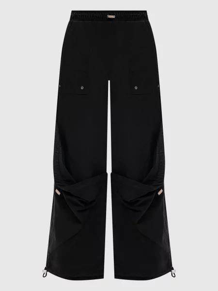 Брюки карго The Attico черные