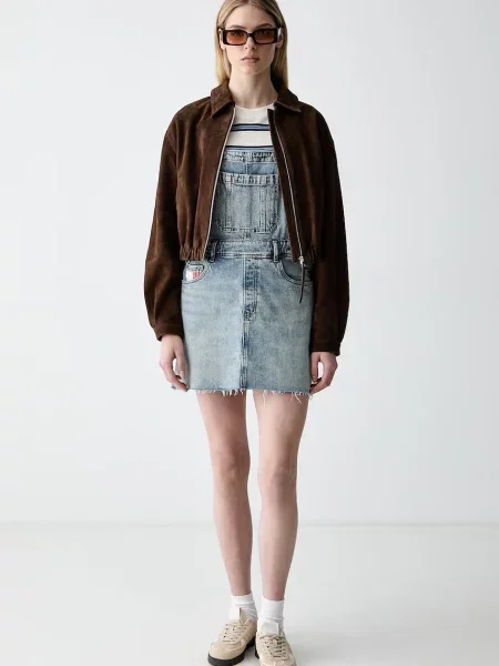 Tommy Jeans rochie din denim albastru