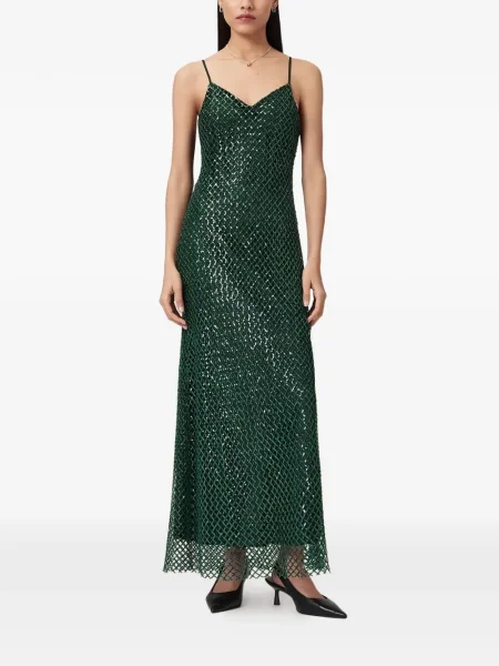 Rochie maxi Allsaints de costum verde