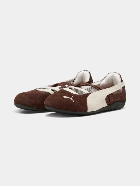 Детские балетки Puma коричневые