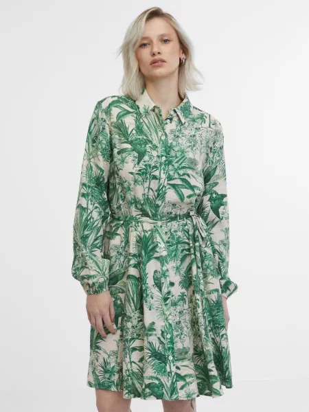 Rochie tip cămașă Orsay de costum bej