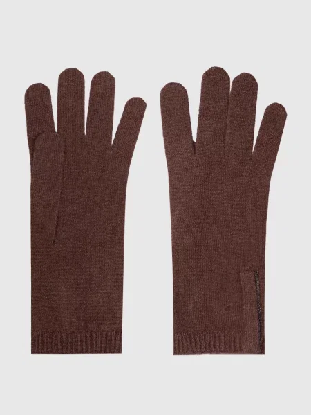 Перчатки Brunello Cucinelli коричневые