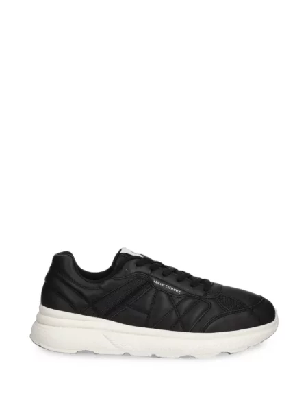 Matlasat sneakerși Armani Exchange negru