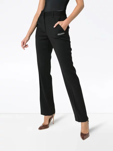 Pantaloni Off-white alb