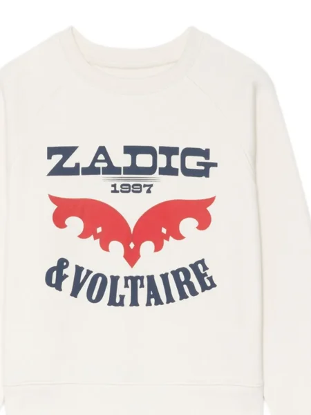 Dětska mikina Zadig & Voltaire bílá