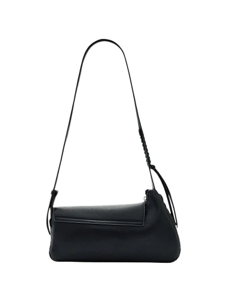 Geanta crossbody Desigual cu motiv cu inimi negru