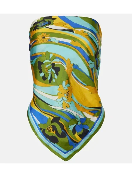 Fular Christopher Esber de mătase cu model floral
