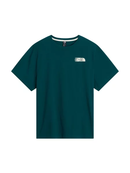 THE NORTH FACE Tricou Retro Trail cyan / verde pin / mov mură alb