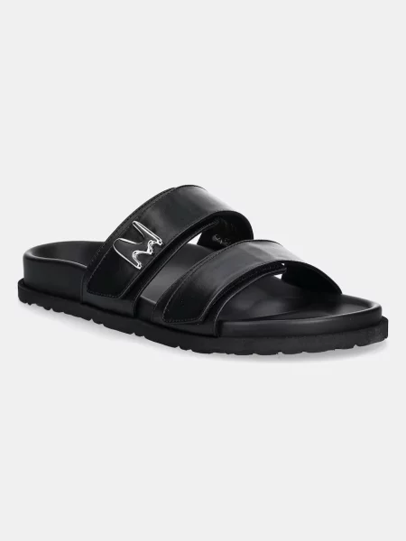 Papuci Msgm din piele negru