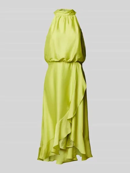 Sukienka koktajlowa z falbanami Swing