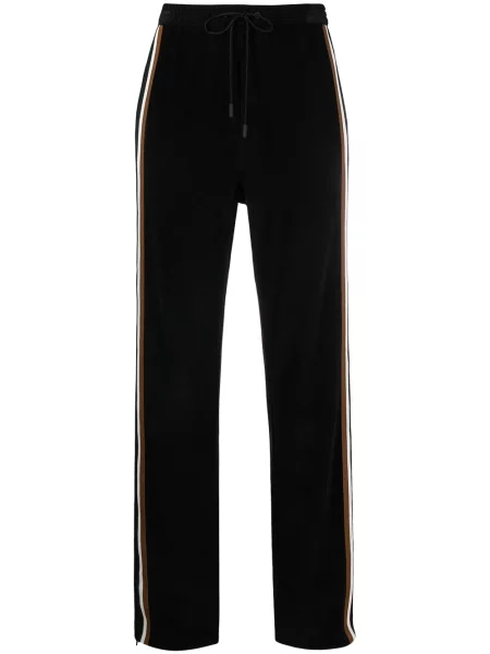 Pantaloni Dsquared2 de catifea cord cu dungi negru