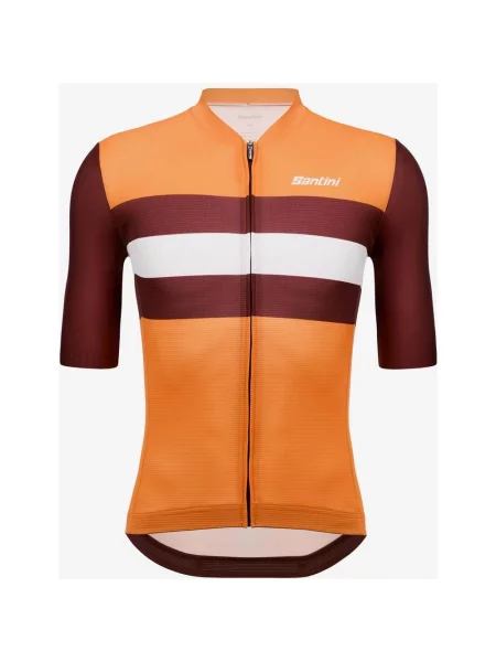 Koszulka Santini ECO Sleek Bengal w kolorze pomarańczowym z krótkim rękawem Sleek Cut XS pomarańczowa