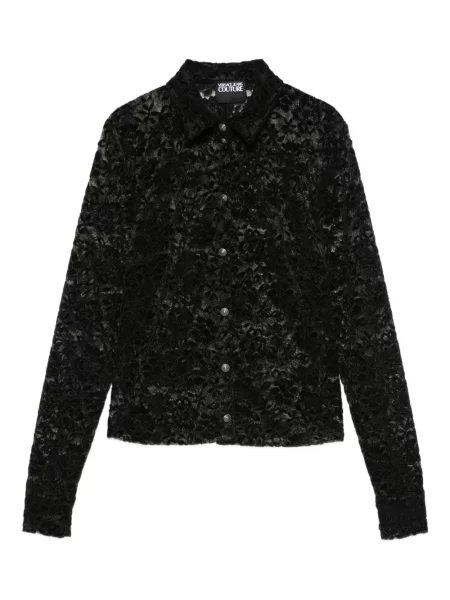 Риза Versace Jeans Couture на цветя черно