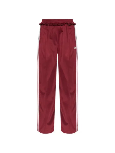 Pantaloni Adidas alergare roșu