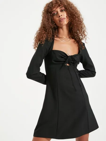 Gulerat rochie Trendyol negru