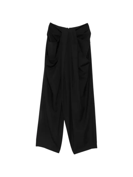 Pantaloni Balmain drapate negru