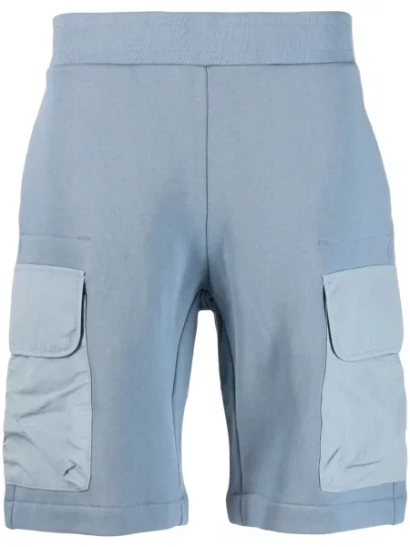 Pantaloni scurți Ps Paul Smith cu broderie albastru