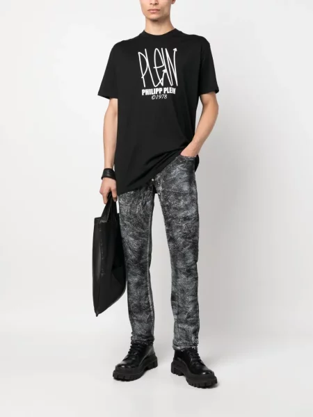 Trumpas marškinėliai Philipp Plein juoda