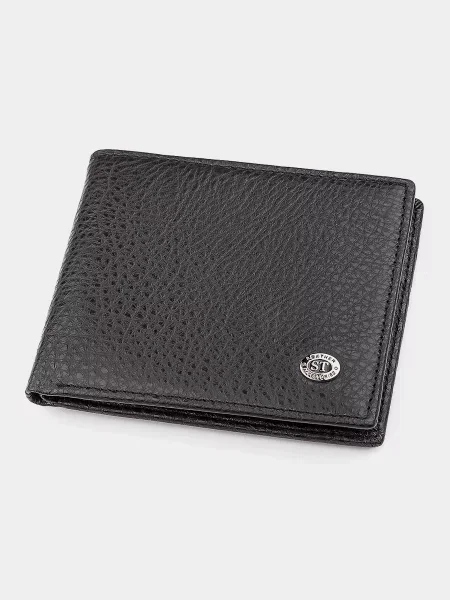 ST Leather Accessories Гаманець Шкіра чорний