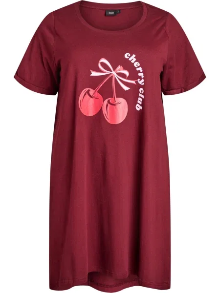 Zizzi Rochie Mally roșu cireș alb