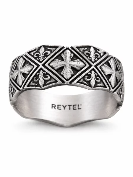 REYTEL Prsteň MALTESE CROSSFLEUR DE LIS strieborná